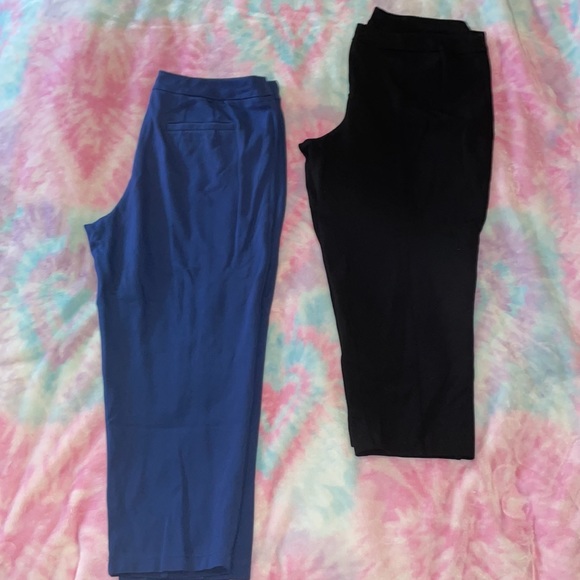 2 pair Joan rivers new cropped leggings - Picture 2 of 9